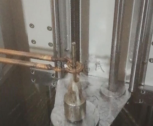 采用超高频淬火设备对电机轴进行淬火热处理